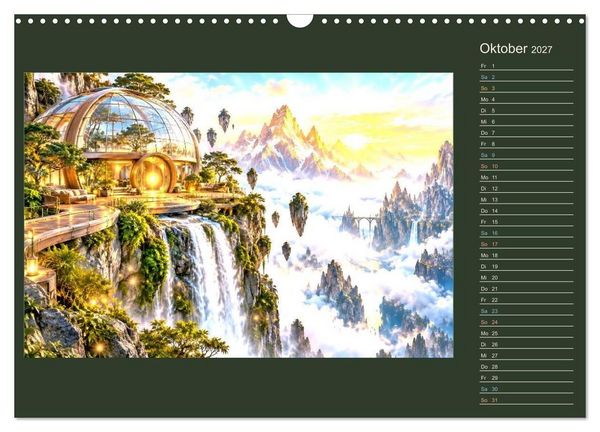 Produktbild: M&auml;rchenh&auml;user von morgen (Wandkalender 2027 DIN A3 quer), CALVENDO Monatskalender