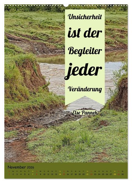 Produktbild: Zeit f&uuml;r...Ver&auml;nderungen mit Weisheiten und Zitaten (hochwertiger Premium Wandkalender 2026 DIN A2 hoch), Kunstdruck in Hochglanz