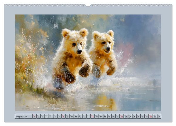 Produktbild: B&auml;renkinder. Kleine Waldseelen im Licht der Natur (Wandkalender 2027 DIN A2 quer), CALVENDO Monatskalender