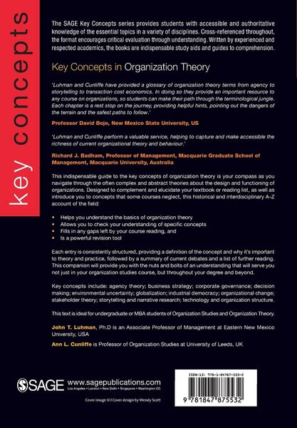 Produktbild: Key Concepts in Organization Theory