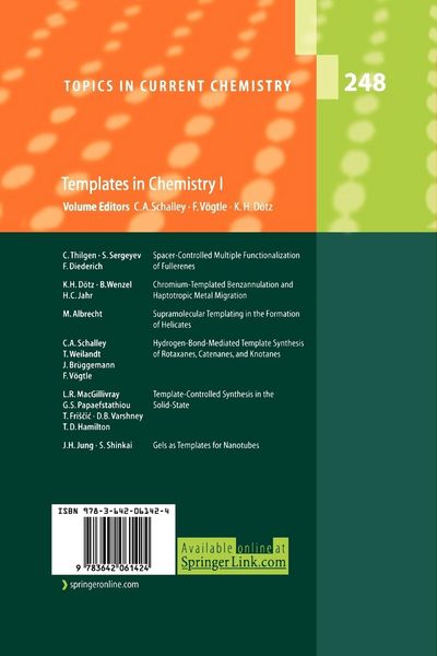 Produktbild: Templates in Chemistry I