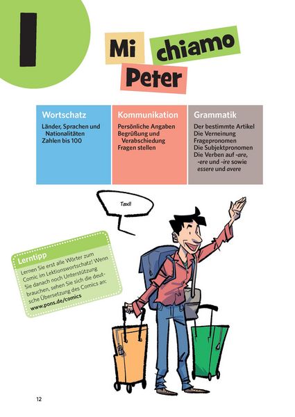 Produktbild: PONS Sprachlern-Comic Italienisch