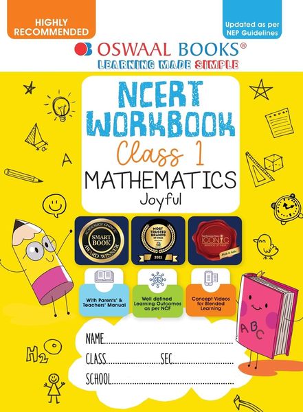 Oswaal NCERT Workbook Class 1 Mathematics Joyful (For Latest Exam)