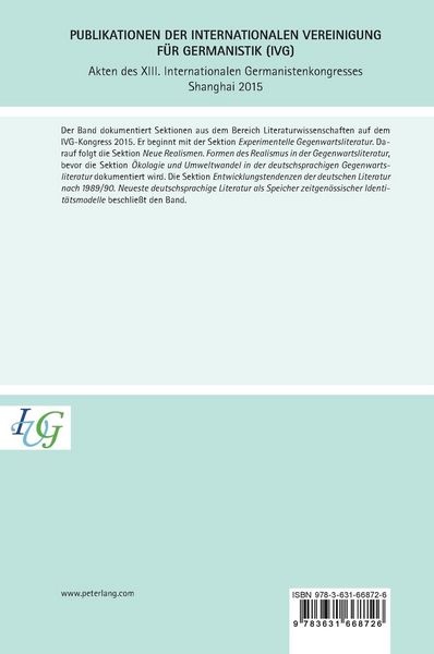 Produktbild: Akten des XIII. Internationalen Germanistenkongresses Shanghai 2015 - Germanistik zwischen Tradition und Innovation