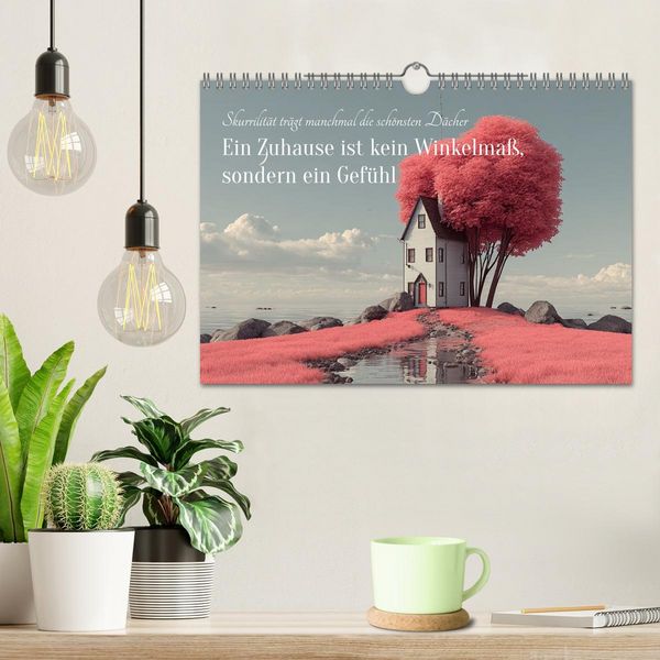 Produktbild: Ein Zuhause ist kein Winkelma&szlig;, sondern ein Gef&uuml;hl (Wandkalender 2026 DIN A4 quer), CALVENDO Monatskalender