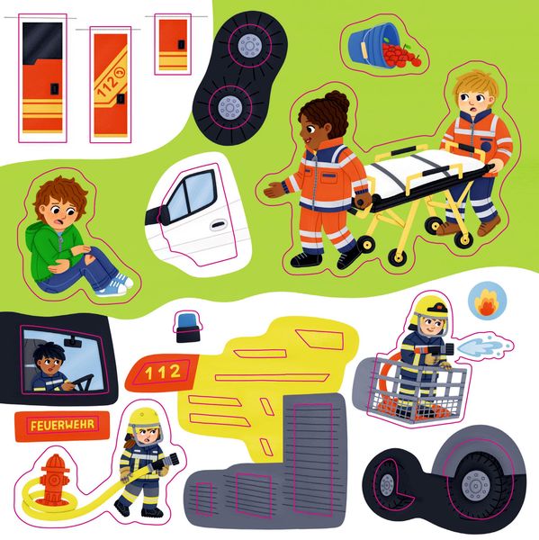 Produktbild: Meine Mini-Stickerwelt: Tatütata (Mini-Künstler)