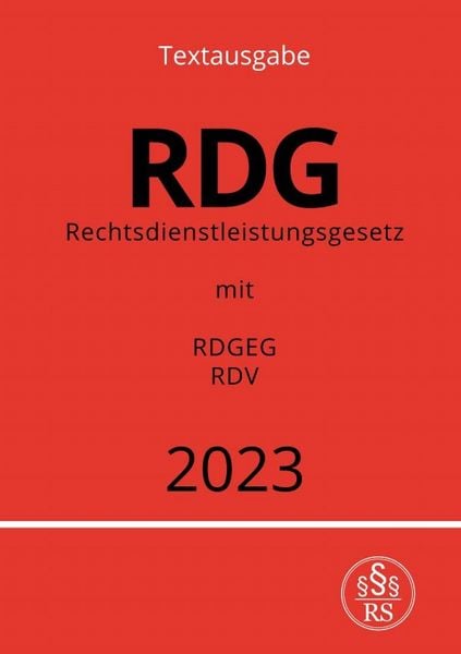 Produktbild: Rechtsdienstleistungsgesetz - RDG 2023