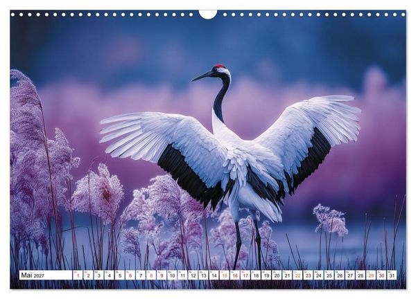 Produktbild: Mit den Kranichen kehrt das Licht in die Seele zur&uuml;ck (Wandkalender 2027 DIN A3 quer), CALVENDO Monatskalender