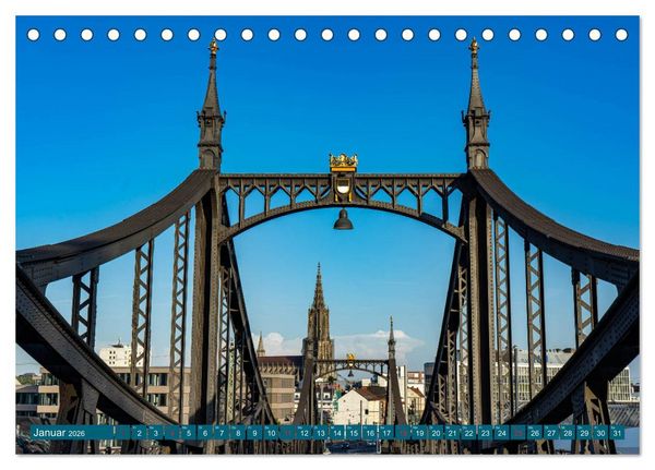 Produktbild: Quer durch Ulm (Tischkalender 2026 DIN A5 quer), CALVENDO Monatskalender
