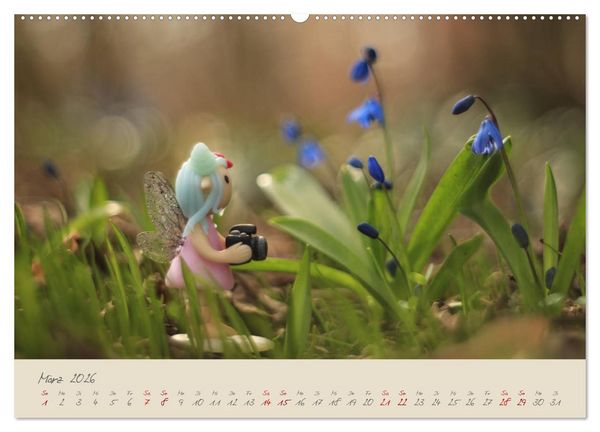 Produktbild: Im Reich der Elfen (hochwertiger Premium Wandkalender 2026 DIN A2 quer), Kunstdruck in Hochglanz