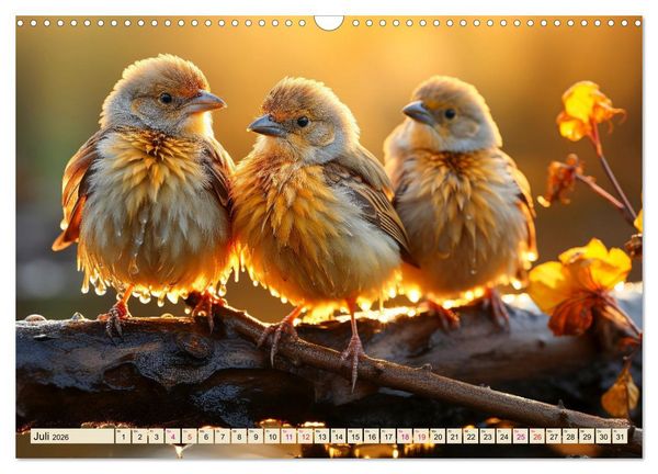 Produktbild: V&ouml;gel Alltag (Wandkalender 2026 DIN A3 quer), CALVENDO Monatskalender