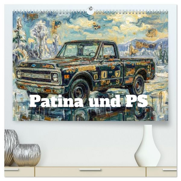Produktbild: Patina und PS (hochwertiger Premium Wandkalender 2027 DIN A2 quer), Kunstdruck in Hochglanz