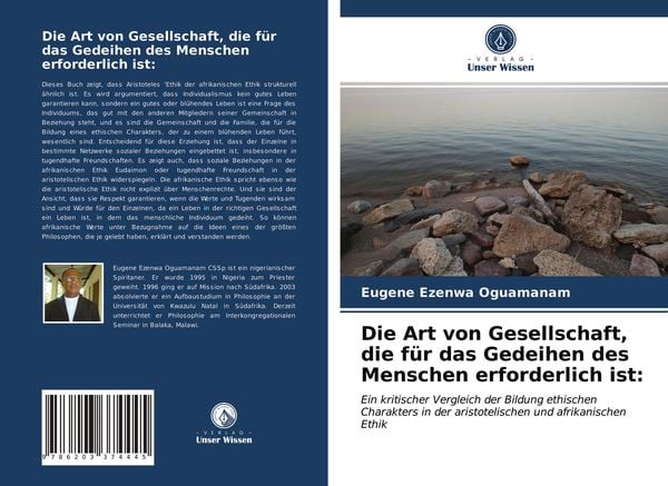 Produktbild: Die Art von Gesellschaft, die f&uuml;r das Gedeihen des Menschen erforderlich ist: