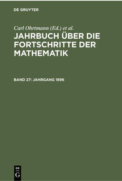Produktbild: Jahrgang 1896