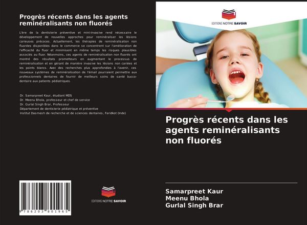 Produktbild: Progr&egrave;s r&eacute;cents dans les agents remin&eacute;ralisants non fluor&eacute;s