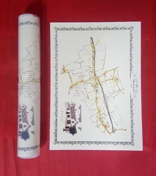 Produktbild: Minworth Village 1886 - Old Map Supplied Rolled in a Clear Two Part Screw Presentation Tube - Print Size 45cm x 32cm
