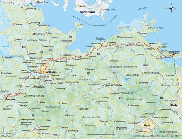 Produktbild: Jakobsweg Via Baltica von Usedom nach Bremen