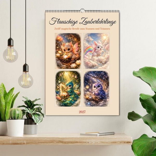 Produktbild: Flauschige Zauberlehrlinge (Wandkalender 2027 DIN A2 hoch), CALVENDO Monatskalender