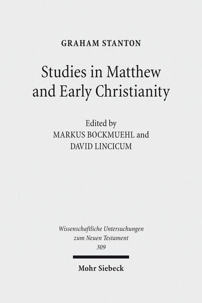 Produktbild: Studies in Matthew and Early Christianity