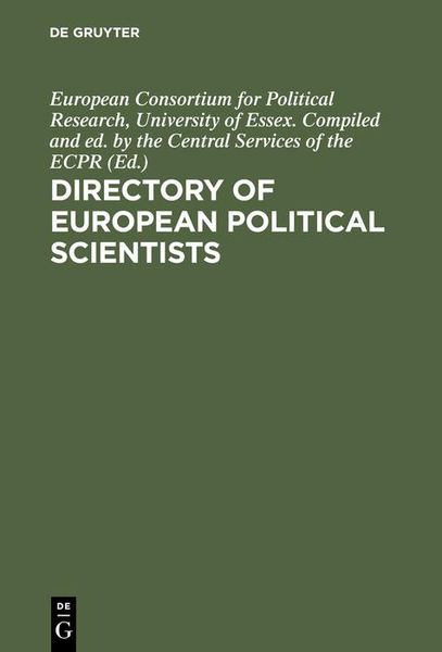 Produktbild: Directory of European political scientists