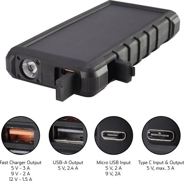 Produktbild: VOLTCRAFT SL-240 VC-8310170 Solar-Powerbank 24000 mAh