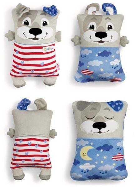 Kuscheltier Hund mit Wendefunktion 30x20cm