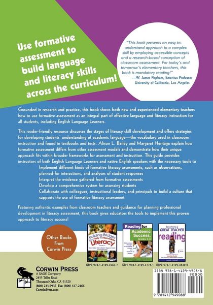 Produktbild: Formative Assessment for Literacy, Grades K-6