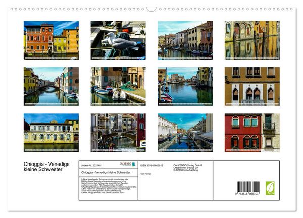 Produktbild: Chioggia - Venedigs kleine Schwester (hochwertiger Premium Wandkalender 2026 DIN A2 quer), Kunstdruck in Hochglanz