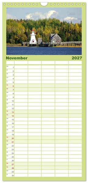 Produktbild: Familienplaner 2027 - KANADA Christian Heeb mit 5 Spalten (Wandkalender, 21 x 45 cm) CALVENDO
