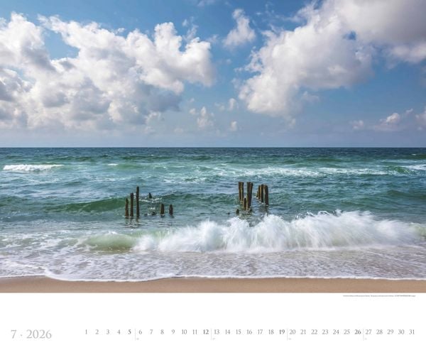 Produktbild: Sylt 2026 - Bildkalender XXL 60x50 cm - hochwertiger Wandkalender im Querformat - Landschaftskalender - Wandplaner - Deutsche Küsten