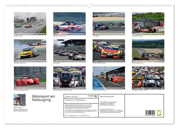 Produktbild: Motorsport am N&uuml;rburgring (Wandkalender 2026 DIN A2 quer), CALVENDO Monatskalender
