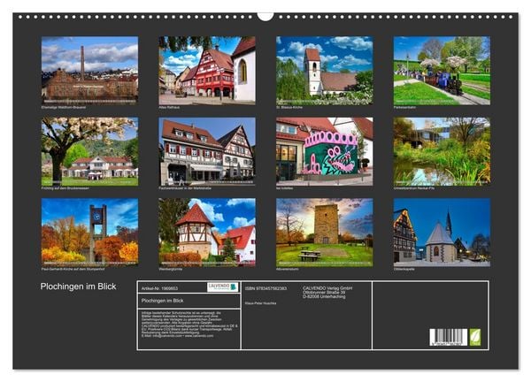 Produktbild: Plochingen im Blick (Wandkalender 2026 DIN A2 quer), CALVENDO Monatskalender