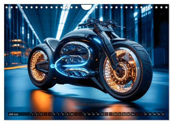 Produktbild: Dream Bikes - Motorr&auml;der aus der Zukunft (Wandkalender 2026 DIN A4 quer), CALVENDO Monatskalender