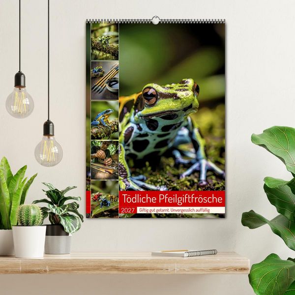 Produktbild: T&ouml;dliche Pfeilgiftfr&ouml;sche (Wandkalender 2027 DIN A2 hoch), CALVENDO Monatskalender