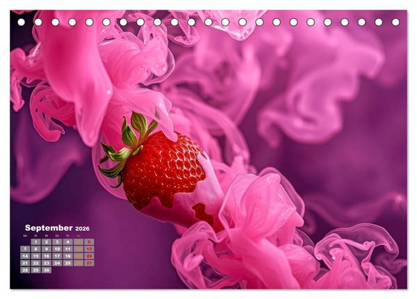 Produktbild: Superfood Blaubeeren und Erdbeeren (Tischkalender 2026 DIN A5 quer), CALVENDO Monatskalender