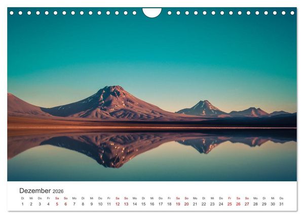 Produktbild: Chile - Ein unbekanntes Paradies. (Wandkalender 2026 DIN A4 quer), CALVENDO Monatskalender
