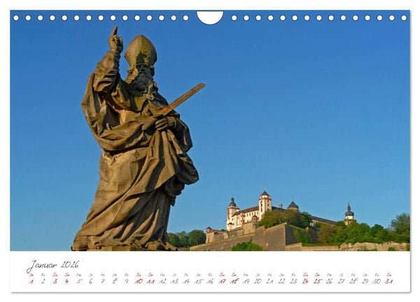 Produktbild: W&uuml;rzburg Die Barockstadt am Main (Wandkalender 2026 DIN A4 quer), CALVENDO Monatskalender