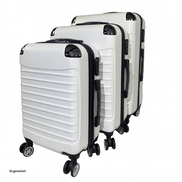 Produktbild: HTI-Living 3-teiliges Hartschalen-Kofferset Wave stilvoll, robust und praktisch