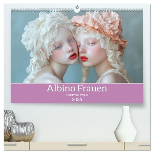 Produktbild: Albino Frauen - Kunstvolle Werke (hochwertiger Premium Wandkalender 2026 DIN A2 quer), Kunstdruck in Hochglanz