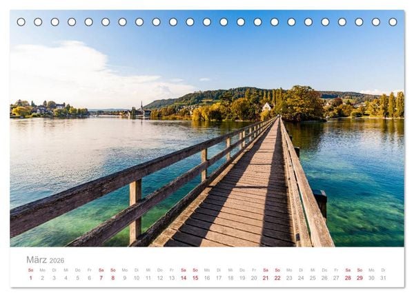 Produktbild: BODENSEE Drei L&auml;nder - ein See (Tischkalender 2026 DIN A5 quer), CALVENDO Monatskalender