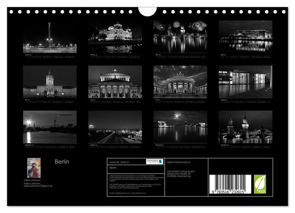 Produktbild: Berlin (Wandkalender 2026 DIN A4 quer), CALVENDO Monatskalender