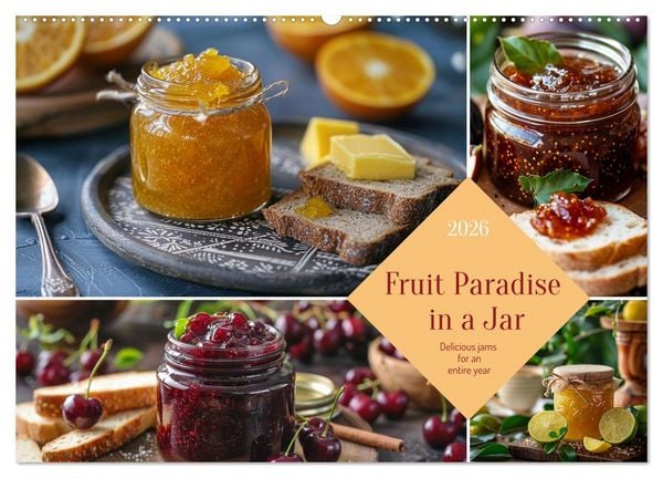 Produktbild: Fruit Paradise in a Jar (Wall Calendar 2026 DIN A2 landscape), CALVENDO 12 Month Wall Calendar