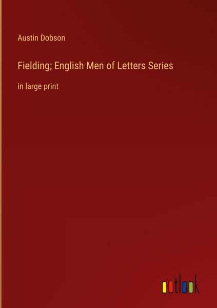 Produktbild: Fielding; English Men of Letters Series