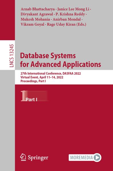 Produktbild: Database Systems for Advanced Applications