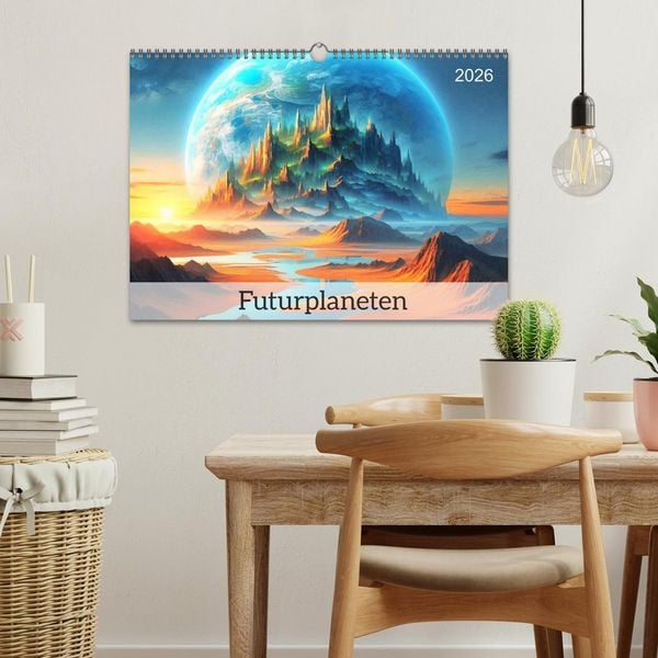 Produktbild: Futurplaneten (Wandkalender 2026 DIN A3 quer), CALVENDO Monatskalender
