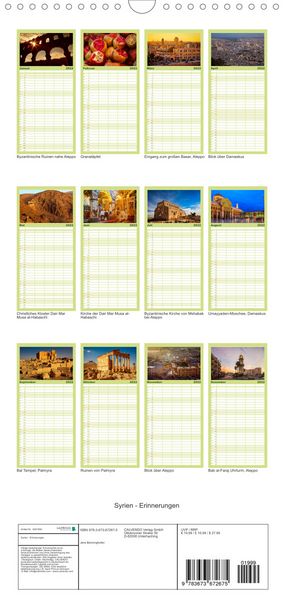 Produktbild: Familienplaner Syrien - Erinnerungen (Wandkalender 2022 , 21 cm x 45 cm, hoch)