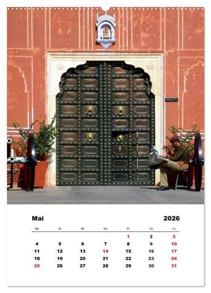 Produktbild: Indien erleben (Wandkalender 2026 DIN A2 hoch), CALVENDO Monatskalender