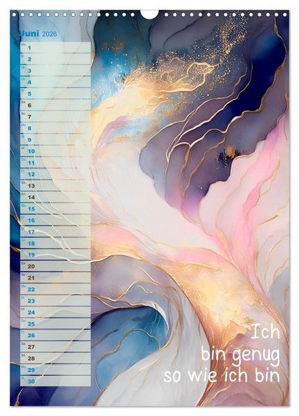 Produktbild: Der feminine Affirmationskalender (Wandkalender 2026 DIN A3 hoch), CALVENDO Monatskalender