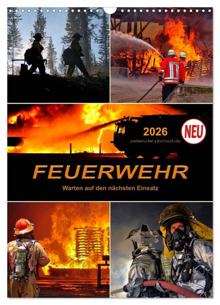 Produktbild: Feuerwehr - Warten auf den n&auml;chsten Einsatz (Wandkalender 2026 DIN A3 hoch), CALVENDO Monatskalender