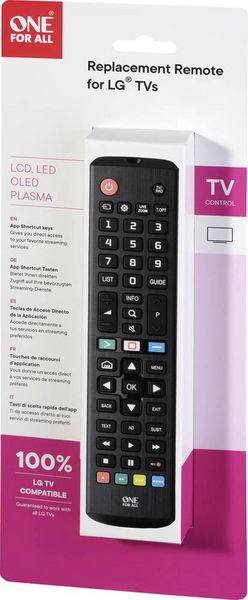 Produktbild: One For All LG 2.0 LG Fernbedienung Schwarz